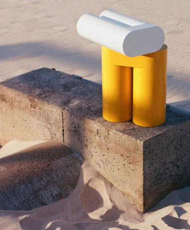 Fearon Big Chub side table/stool manufactured in Australia by Taitform